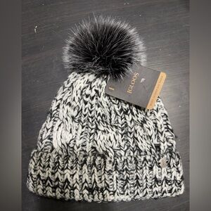 Igloos Marl Cuff Cap Youth White Black Knit Beanie Winter Hat Warm OS | Outdoor